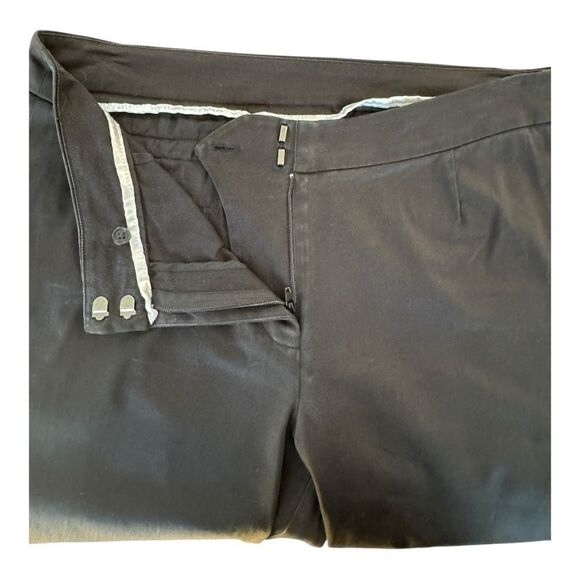 Soft Surroundings Black Chino Capri Pants Sz M - Picture 3 of 11
